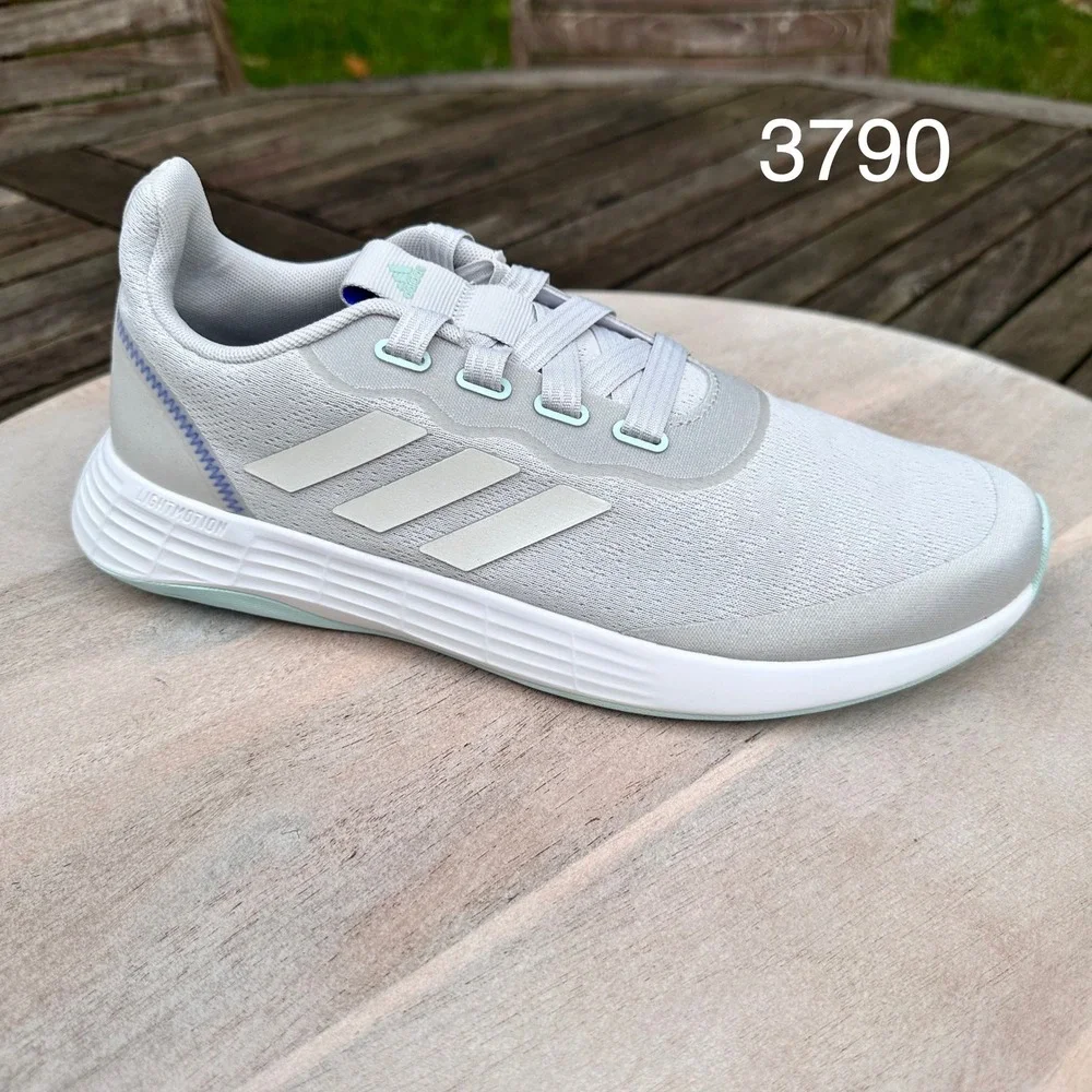 Adidas Women's QT Racer Sport Low Top Running Shoe Grey Mint Q46322 Size 9 - Picture 1 of 10